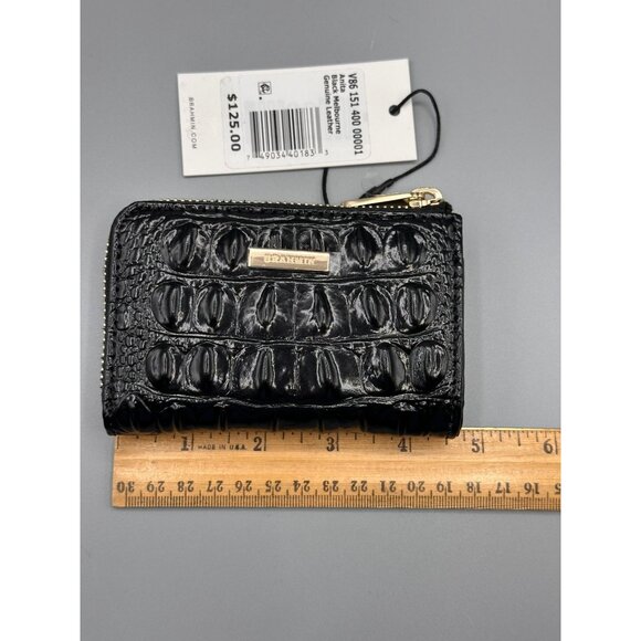 Brahmin Anita Black Melbourne Leather Card Case Wallet V8615140000001 NEW - Picture 14 of 16